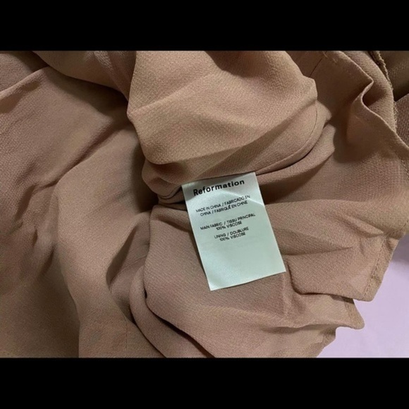 Reformation Emersyn Dress in Praline *NEW* - Picture 6 of 6